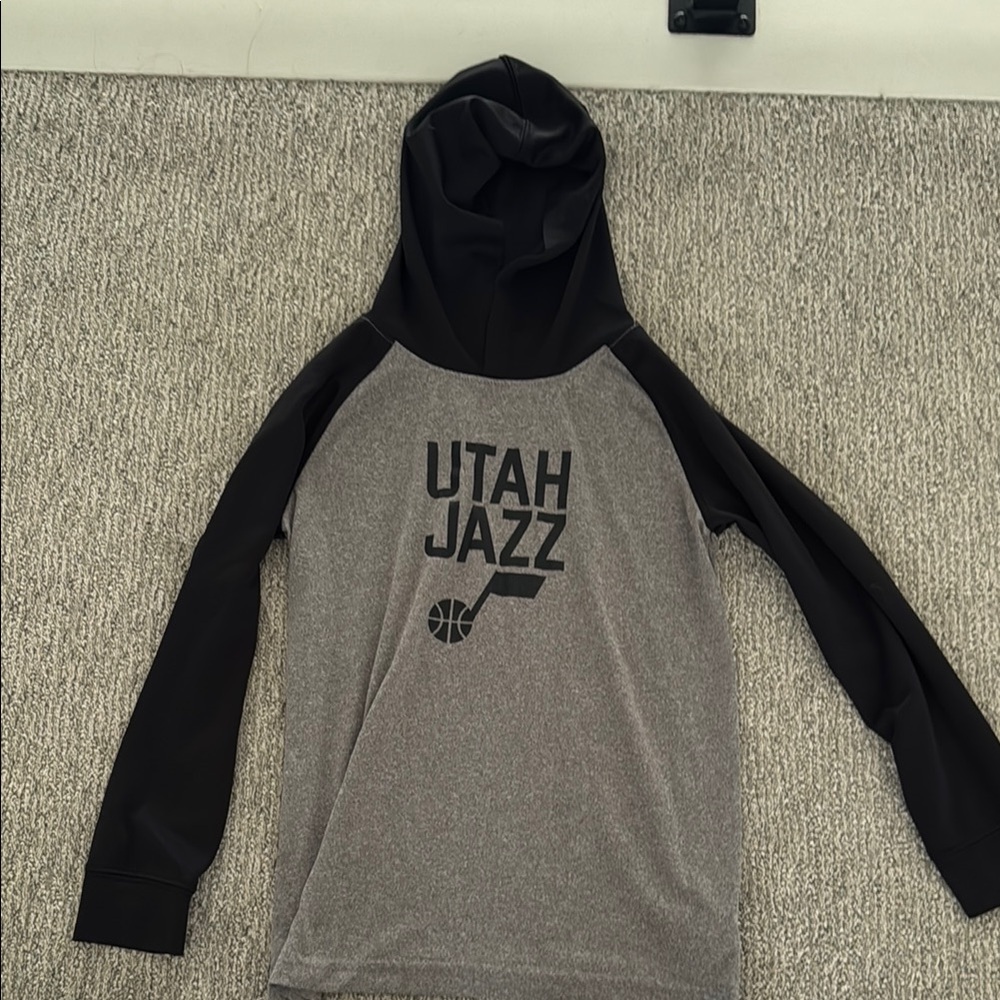 NBA Utah Jazz Black and Gray Jacket